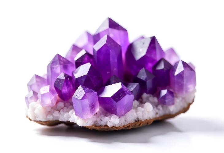 Glistening Amethyst Macro Mineral Photography